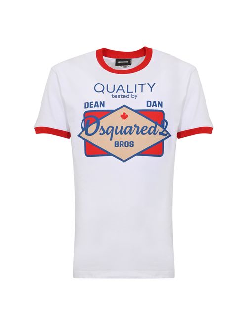 T-shirt New Cool Fit in cotone con stampa D2 Daywear DSQUARED2 | S71GD1658 D20033964